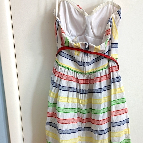 EUC B. SMART strapless belted A line dress. Size 10 fits more like a 6/8 - Picture 6 of 6